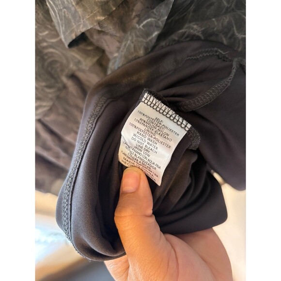 Listicle Charcoal Floral Lace Ruffle Tier Maxi Skirt Size L Boho - Picture 8 of 9